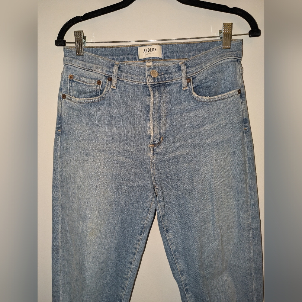 AGOLDE Sophie Mid Rise Ankle Skinny Denim Size 29 Classic Denim - Picture 6 of 9